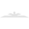 Ekena Millwork Richland Architectural Grade PVC Gable Bracket, 96"W x 20"H x 4"D x 6"F, 5/12 Pitch GBP096X20X0406RIC00 - alternate 3